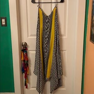 Black and white beach dress